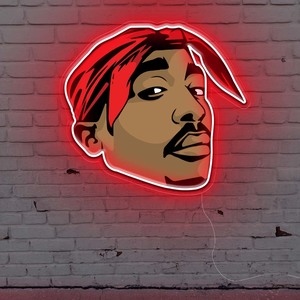 Entrepreneurial Neon Signs: Tupac Neon Art