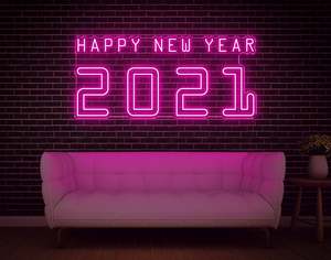Happy New Year 2021 LED Neon Sign