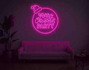 Christmas Neon Signs: Merry Christmas Party LED Neon Sign