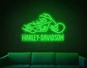 Car Neon Signs: Harley-Davidson LED Neon Sign