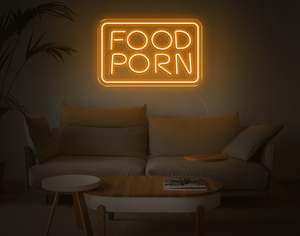 Restaurant Neon Signs: Food Porn LED Neon Sign