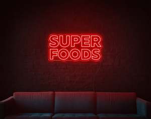 Restaurant Neon Signs: Super Foods LED Neon Sign