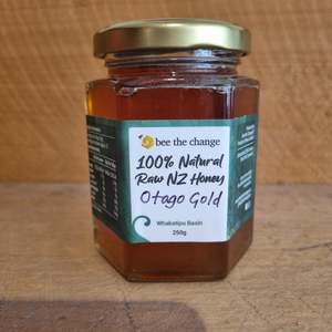 Central Otago Merch: Bee the Change - Honey