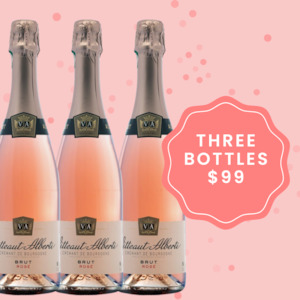 Sparkling: Crémant de Bourgogne Vitteaut-Alberti Rosé (NZ only) - Three Pack