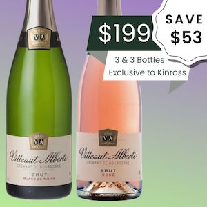 Crémant de Bourgogne Vitteaut-Alberti Half Rosé & half Blanc de Noirs (NZ only&hellip;