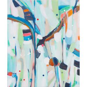 Caterpillar Snack Bar - Original Abstract Painting