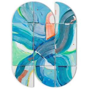 Wall Sculptures: Duck Derby - Abstract Wall Installation