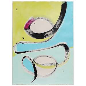 Originals On Paper: Viper Acrobat - Abstract Painting on Paper