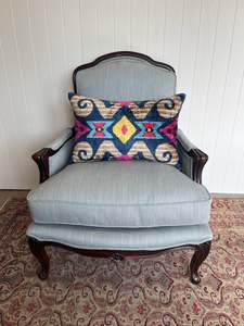Cushions: Mod Geo Pink & Blue Cushion