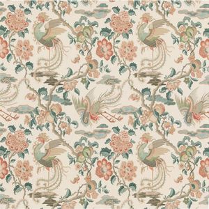 Designer Roll Ends: GP & J Baker Chifu Teal (2.5m)