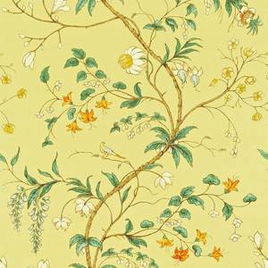 Designer Roll Ends: Zoffany Chambalon Old Gold Fabric (2M)
