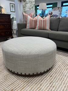 All: Round Studded Ottoman