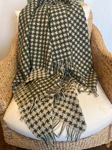 All: Star Green NZ Wool Throw