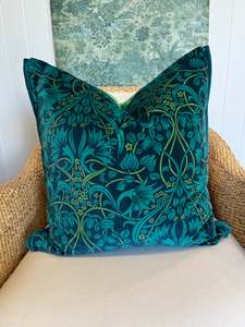 Mulberry Acanthus leaf cushion