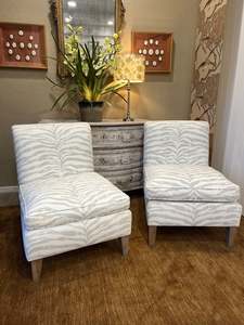 Furniture: Pair of Out of Africa  Chairs