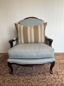 Sale: Burlap Stripe Wool Cushion