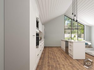 Products: New Galley-style + Island Shaker Style 5 Kitchen - Kitchen Depot