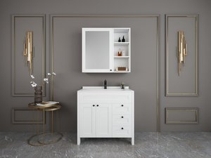 Products: Bathroom Vanity 900mmW in shaker style - Kitchen Depot