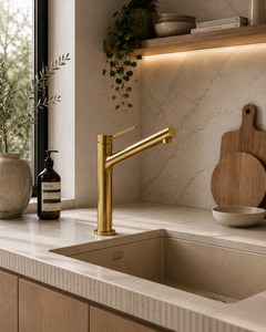 Products: SCHOCK brand Madrid Sink Mixer, GOLD RRP $1299 (Made in germany) - Kitchen Depot
