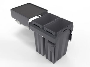Products: Pull out Rubbish Bins (Soft Close Runner) - Kitchen Depot