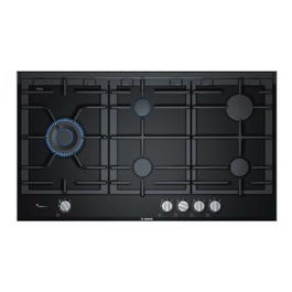 Bosch: BOSCH 90cm 5 Burner Cooktop Black Tempered Glass - PRS9A6D70A - Kitchen Things