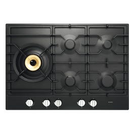 ASKO 75cm 5 Burner Gas Cooktop Anthracite Matt Black Enameled Coating - HG1776AD&hellip;