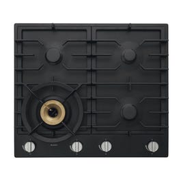 Asko: ASKO 60cm 4 Burner Gas Cooktop Graphite Black - HG1666AD - Kitchen Things