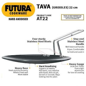 Tawa: Futura Tawa Hard anodized 22 cm CODE:AT22