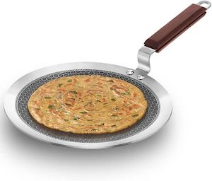 Tawa: Triply Stainless Steel Shielded, Honeycomb Non Stick Induction Tawa (NSPT26)