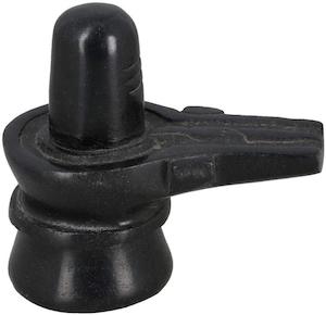Shivling Black Marble Shiva Lingam 7x6 cm