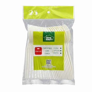 Disposable Eco friendly heavy duty spoon 25pc