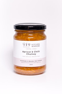 Products: Apricot & Chilli Chutney - Handmade, Local Chutneys NZ - Kitchen Window Catering