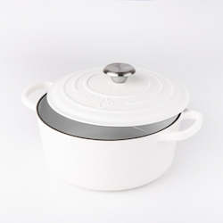 KitCo Cast Iron Standard Casserole 4L - Matte White