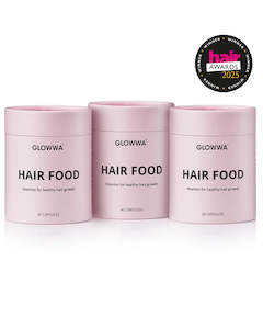 Products: Glowwa hair food - original trio