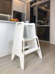 Desks Chairs: Special - Plywood Learning Tower with Stable Design