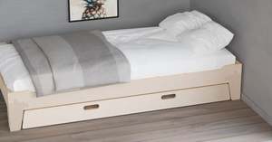 Bookshelf Storage: Drawer or Trundle For Birch Ply Beds