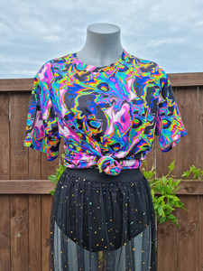 Products: Acid Blacklight shirt Kitty Sparkles