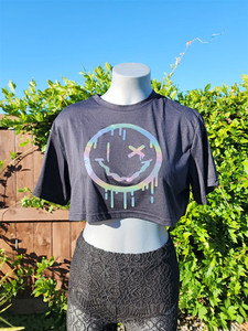 Products: Reflective Face Melt Crop Kitty Sparkles