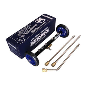 Motomuck: Under Vehicle Cleaner + Pressure Wash Road Cleaner. - MUCK BLASTER -