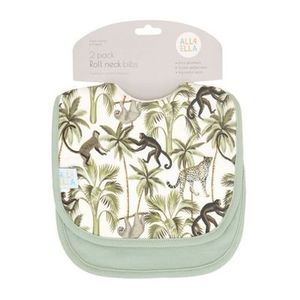 Products: All4Ella Roll Neck Bib 2pk Assorted Designs