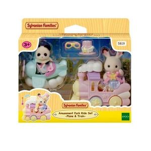 Products: Sylvanian Families Amusement Park Ride Set Plane And Train