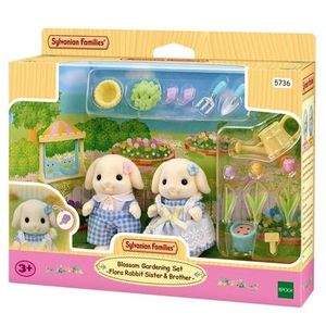 Sylvanian Families Blossom Gardening Set Flora Rabbit Sister And Brother