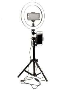 Photography Accessories: Selfie Ring Light With Tripod Phone Holder Clips