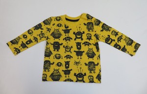 1 year old - Kiwi Boyz Clothing: Monsters Long Sleeve Infant T-shirt - Kiwi Boyz Clothing