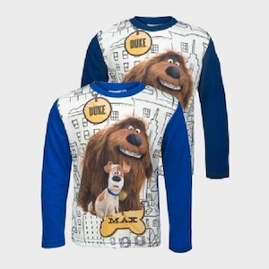 3 8 year olds - Kiwi Boyz Clothing: Boys Secret Life Of Pets Long Sleeve Shirt/Kiwi Boyz Clothing