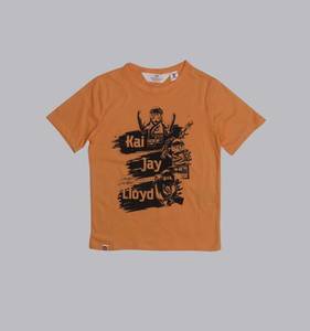 10 years - Kiwi Boyz Clothing: Orange Lego Ninjago T-shirt - Kiwi Boyz Clothing