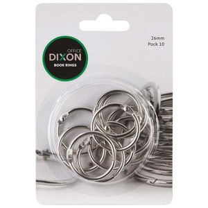 Products: Dixon Book Rings 26mm 10 Pack - Kiwi Business