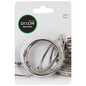 Dixon Book Rings 50mm 3 Pack - Kiwi Business