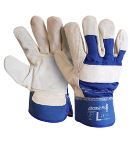 Products: Armour? Leather Work Double Palm Glove - Kiwi Business