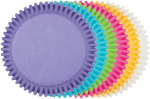 Baking cups cupcake papers: Multi colour pastel rainbow standard cupcake papers 150 pack